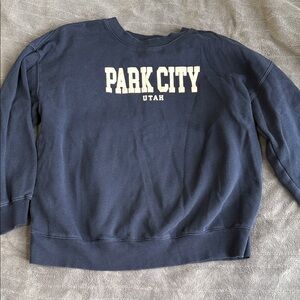 Old Navy Dark Blue Park City Utah Sweatshirt